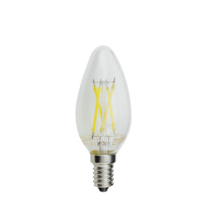 LED CANDLE C35 4W 400LM E14 175-265V 6000K- FILAMENT