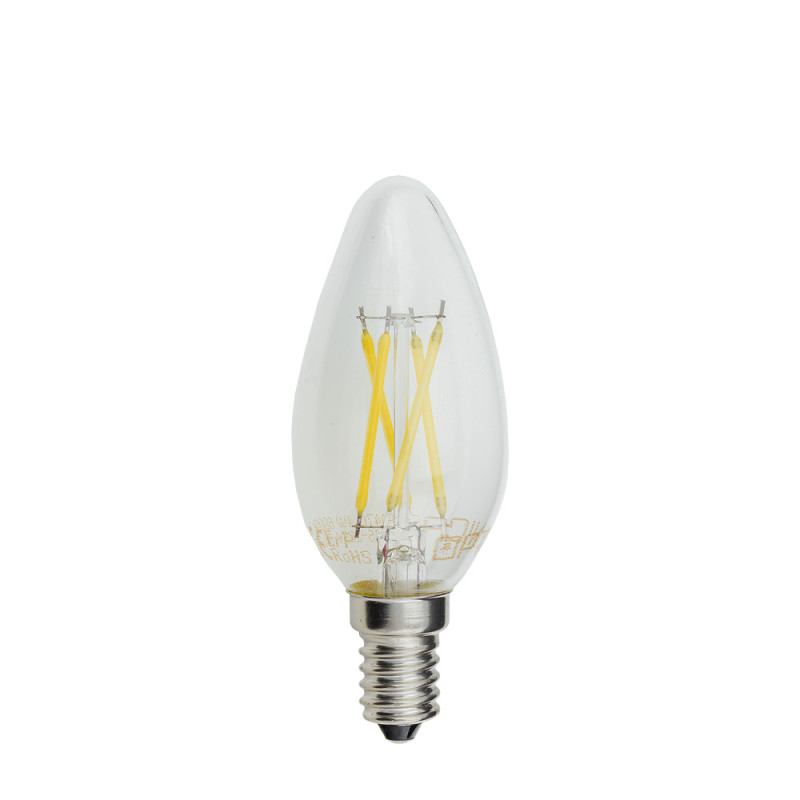 LED CANDLE C35 4W 400LM E14 175-265V 4500K FILAMENT