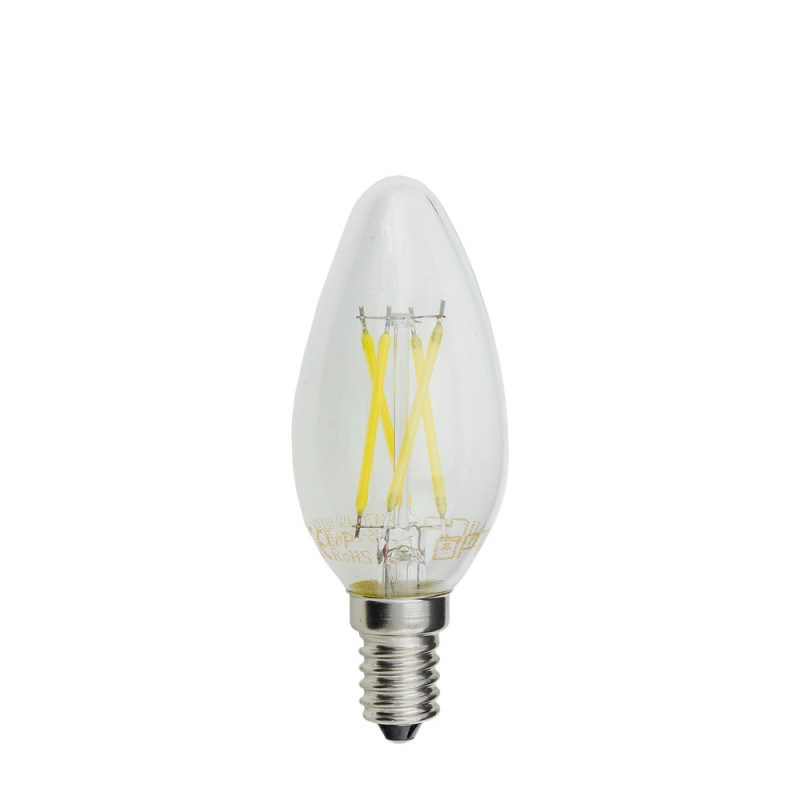 LED CANDLE C35 4W 400LM E14 175-265V 2700K FILAMENT DIMMABLE