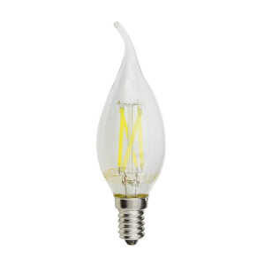 LED CANDLE C35 4W 400LM E14 175-265V 6000K - TIP FILAMENT
