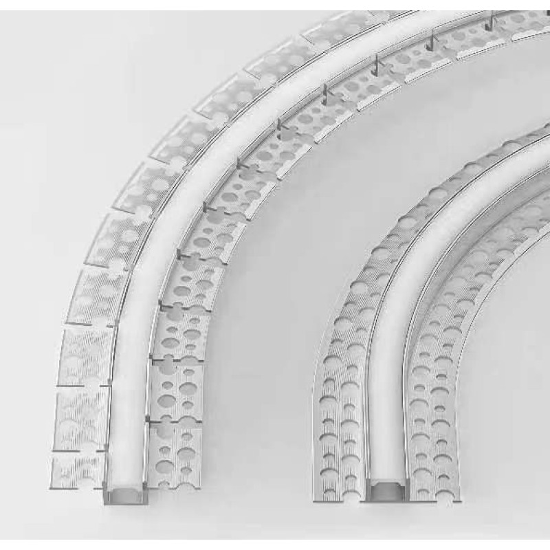 BENDABLE PROFILE FOR LED STRIP WHITE BODY/BLACK COVER L=2M