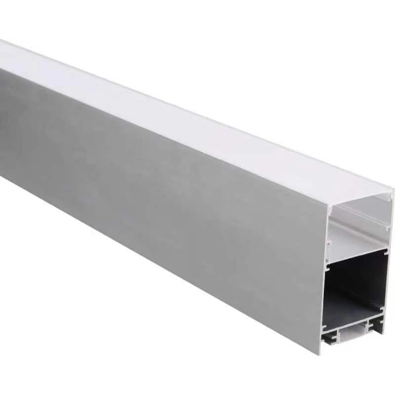 Lámpa LED szalag profil Fehér színű fehér opál fedővel 50x88mm