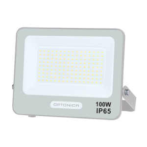 LED SMD FLOODLIGHT WHITE 100W 90lm/W AC180-265V 120° IP65 4000K - 15cm CABLE