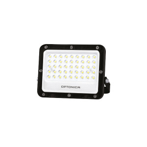 LED LUMILEDS SMD REFLEKTOR FEKETE 30W 100lm/W AC180-265V 90° IP65 3000K MELEG FEHÉR - 30cm KÁBELLEL