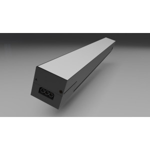 LED Vonali (Hasáb) irodai sorolható és függeszthető lámpatest 36Watt 3600lm 3CCT(3000K-4000K-6000K) Fekete 900mm