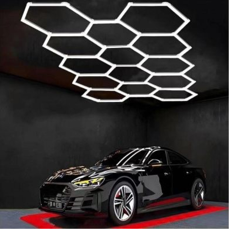 Hexagon LED lámpa szett 14modul 2430x4835mm 165-265VAC 456Watt 54720lm tartozékokkal