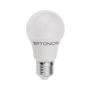LED lámpa, égő, E27 foglalat, A60 körte forma, 8,5 watt, 270 fok, hideg fehér - Optonica