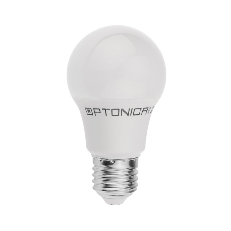 LED lámpa, égő, E27 foglalat, A60 körte forma, 8,5 watt, 270 fok, meleg fehér - Optonica