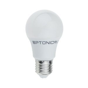 LED lámpa, égő, E27 foglalat, A60 körte forma, 10,5 watt, 270°, 4500K ,természetes fehér - Optonica