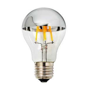 LED BULB A60 4W 400LM 2700K E27 175-265V HALF SILVER GLASS