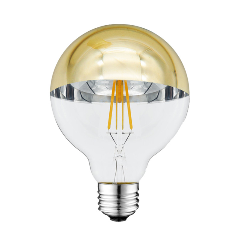 LED BULB G95 4W 400LM 2700K E27 175-265V HALF GOLDEN GLASS