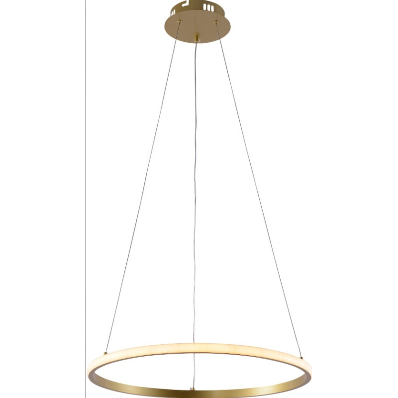 DESIGN Kör alakú LED lámpa LED lámpa 500mm 30W 2080LM Szálcsiszolt Arany CCT 3000K-6000K Fényerőszabályozással és távirányítóval