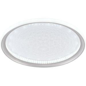 LED CEILING LAMP 42W 2340LM SILVER+CR CCT 3000K-6000K Fényerőszabályozással és távirányítóval
