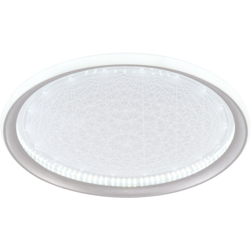 LED CEILING LAMP 42W 2340LM SILVER+CR CCT 3000K-6000K Fényerőszabályozással és távirányítóval
