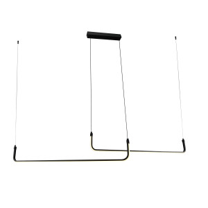 DESIGN LED lámpa függesztékek Fekete 25W 2000LM 3000K