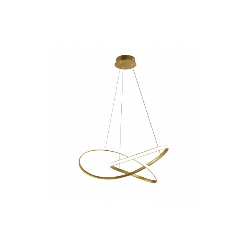 INFINITO MODERN DESIGN LED függesztett lámpa Szálcsiszolt Arany 30W 2400LM 3000K