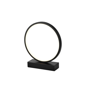 DESIGN LED Asztali lámpa Szálcsiszolt Fekete 7W 560LM 3000K