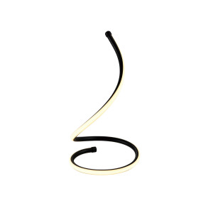 DESIGN LED Asztali lámpa Szálcsiszolt fekete 12W 960LM 3000K