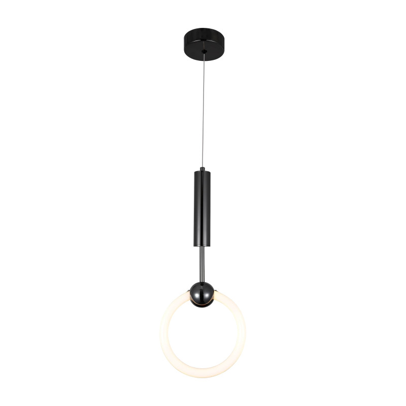 DESIGN Fekete függeszték LED világítással 10W 800LM 3000K