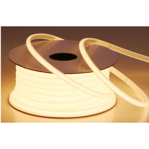 Kültéri COB LED Szalag  opál burkolattal 220VAC 10W/m 3000K Meleg Fehér 288LED/m IP65 - Optonica-4956