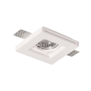 CEILING FITTING TRIMLESS RECESSED GYPSUM SQUARE GU10-SOCKET MAX-35W