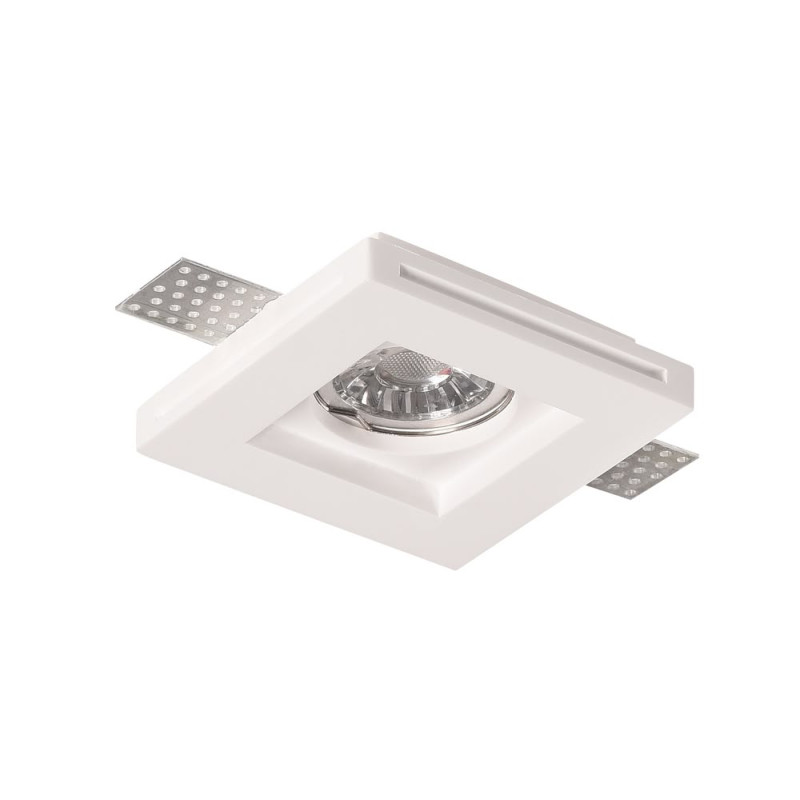 CEILING FITTING TRIMLESS RECESSED GYPSUM SQUARE GU10-SOCKET MAX-35W