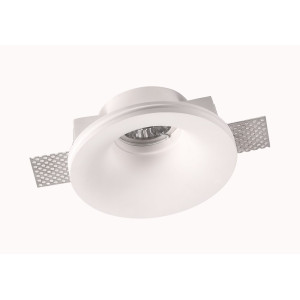 CEILING FITTING TRIMLESS RECESSED GYPSUM ROUND GU10-SOCKET MAX-35W