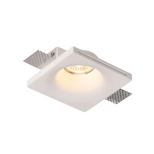 CEILING FITTING TRIMLESS RECESSED GYPSUM SQUARE GU10-SOCKET MAX-35W