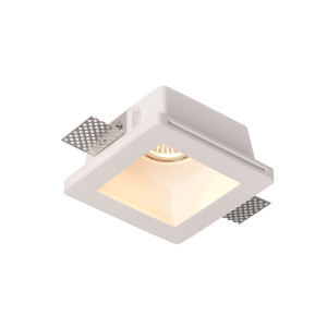 CEILING FITTING TRIMLESS RECESSED GYPSUM SQUARE GU10-SOCKET MAX-35W