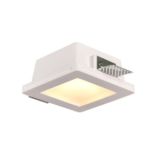 CEILING FITTING TRIMLESS RECESSED GYPSUM SQUARE FROSTED GU10-SOCKET MAX-10W
