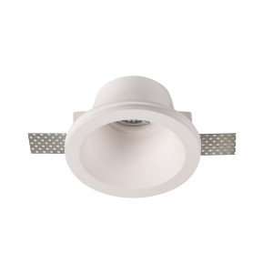 CEILING SPOTLIGHT TRIMLESS RECESSED GYPSUM ROUND FROSTED GU10-SOCKET MAX-35W