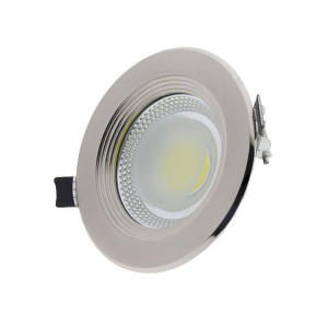 20W LED COB DOWNLIGHT ROUND, 2700K - INOX