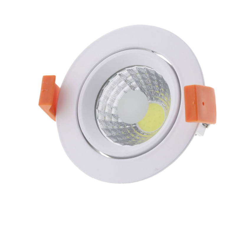 8W LED COB DOWNLIGHT ROUND, ROTATABLE, 6000K