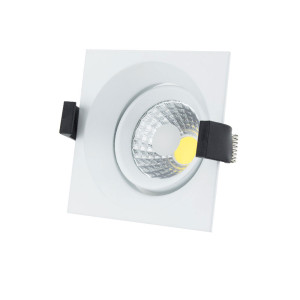 8W LED COB DOWNLIGHT SQUARE, ROTATABLE, 2700K