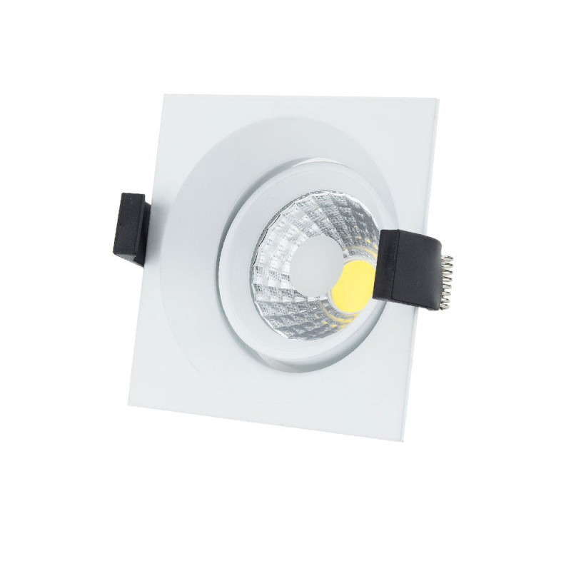 8W LED COB DOWNLIGHT SQUARE, ROTATABLE, 2700K