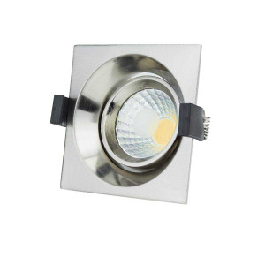 8W LED COB DOWNLIGHT SQUARE, ROTATABLE, 2700K - INOX