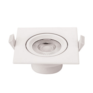 5W LED COB DOWNLIGHT SQUARE ROTATABLE AC100-240V 375LM 6000K