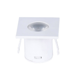 1W LED DOWNLIGHT SQUARE WHITE AC220-240V 60LM 3000K