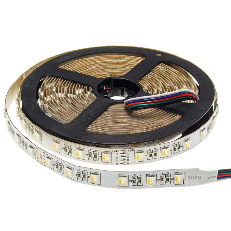 RGBW LED szalag, IP20, 60LED/m, 24V, 16W/m 