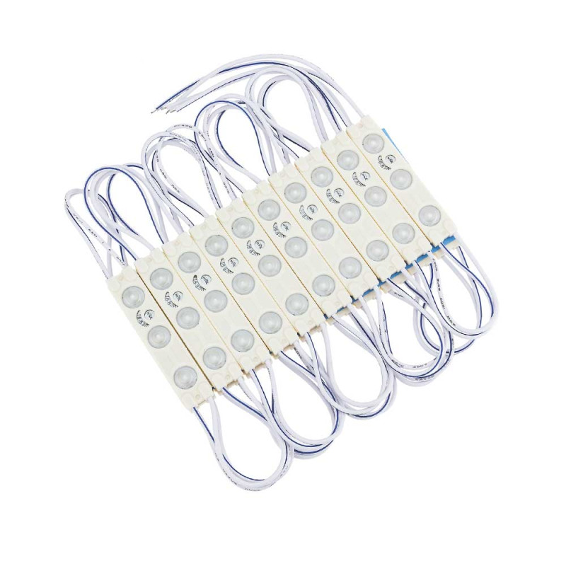 LED LENS MODULE 3 2835 160° DC12V 0.72W 58*12mm IP65 RED