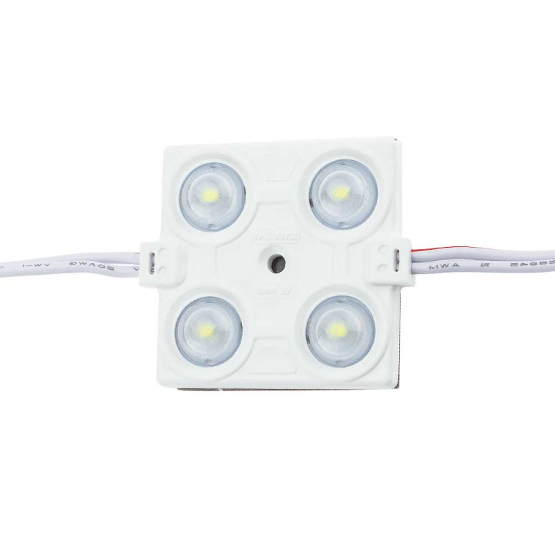 LED LENS MODULE 4 2835 160° DC12V 2.4W IP65 7000K 43*38*6.5mm