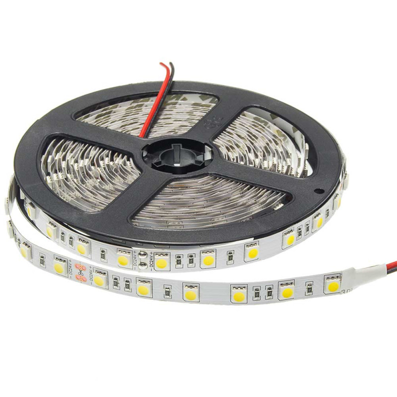 LED STRIP 24V 5050 60 SMD/m 4500K NON-WATERPROOF