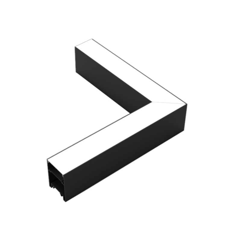 LED 8W L-alakú csatlakozó EHOP5380 lineáris lámpatesthez fekete  4000K