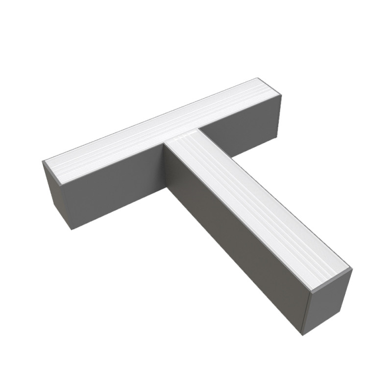 LED 12W T-alakú csatlakozó EHOP5381 lineáris lámpatesthez ezüst  4000K