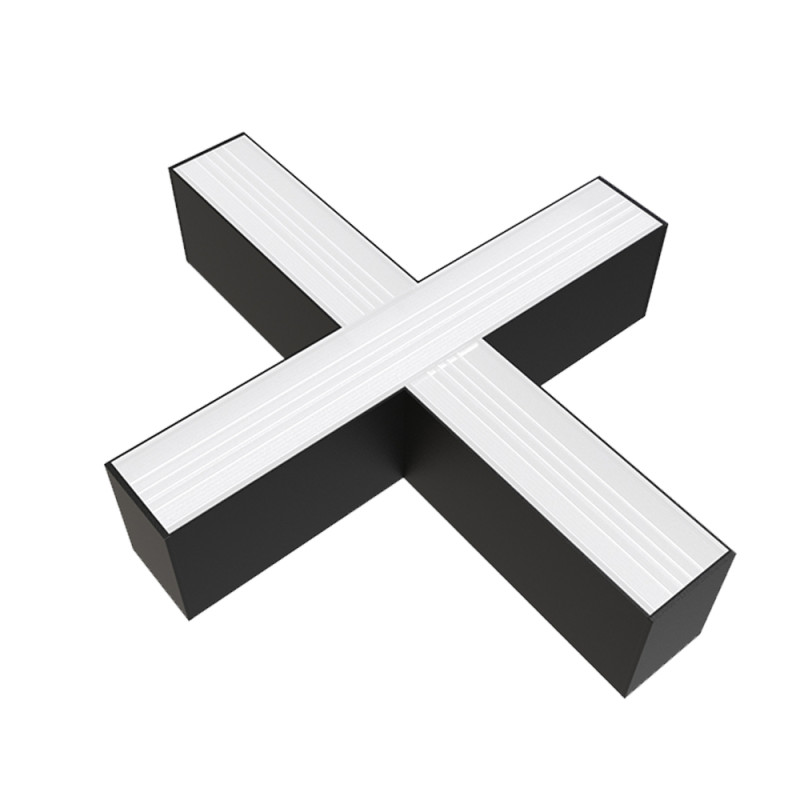 LED 15W X-alakú csatlakozó EHOP5380 lineáris lámpatesthez fekete  4000K