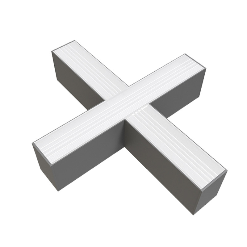 LED 15W X-alakú csatlakozó EHOP5381 lineáris lámpatesthez ezüst  4000K