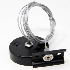 4-WIRE SUSPENSION FOR TRACK SYSTEM 3Phases with clip 5m BLACK