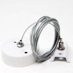 4-WIRE SUSPENSION FOR TRACK SYSTEM 3Phases with clip 5m WHITE