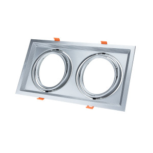 RECTANGULAR 2*RING ADJUSTABLE SILVER BODY 330*180*42mm