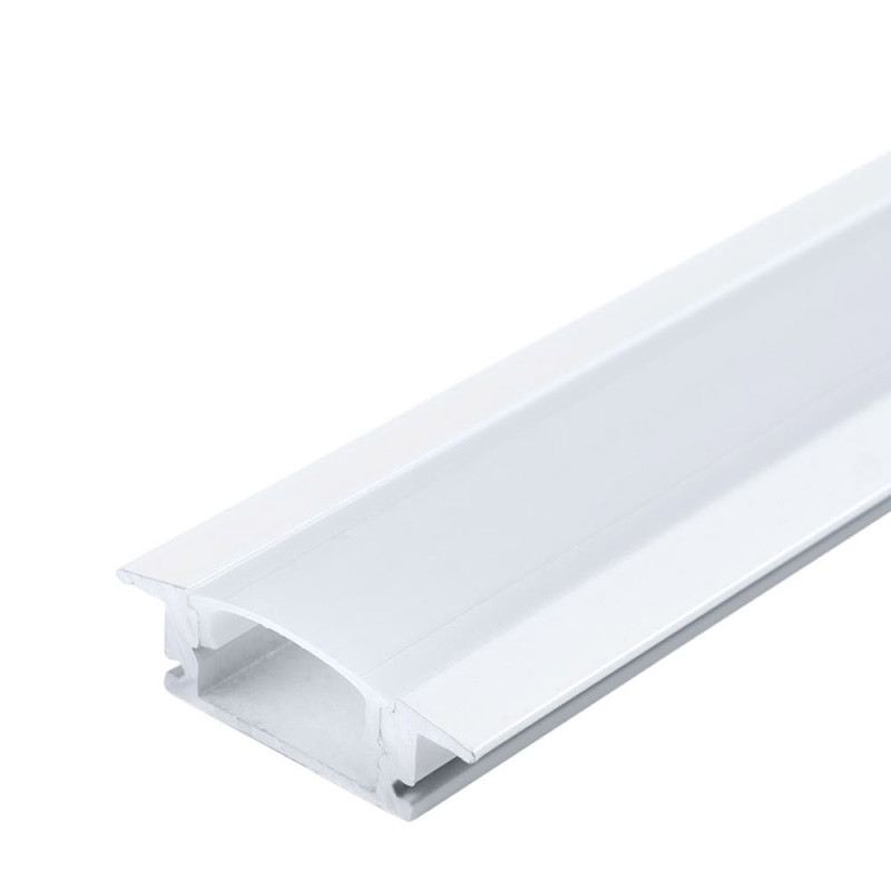 ALUMINIUM PROFILE FOR LED STRIP WHITE BODY/WHITE COVER L=2m